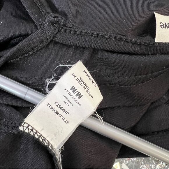 Pelican cove tank top babydoll VNECK Black Sleeveless Wrap top - Picture 8 of 8